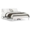 vidaXL Bedframe zonder matras massief grenenhout wit 140x200 cm