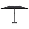 vidaXL Tuinparasol Zwart 385 x 209 x 244 cm Polyester