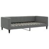 vidaXL Slaapbank 100x200 cm stof donkergrijs