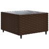 vidaXL 7-delige Loungeset met kussens poly rattan bruin