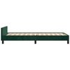 vidaXL Bedframe zonder matras 90x190 cm fluweel donkergroen