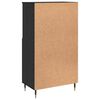 vidaXL Highboard Zwart 60 x 36 x 110 cm Bewerkt hout