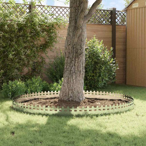 vidaXL Gazonranden 20 pcs Zilver 103 x 0,05 x 22 cm