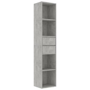 vidaXL Boekenkast 36x30x171 cm bewerkt hout betongrijs