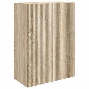 vidaXL Wandkast Sonoma Eiken 66 x 34,5 x 90 cm Bewerkt hout