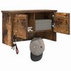 vidaXL Wandgemonteerde kapstok met plank Gerookt eiken 50 x 20 x 30 cm