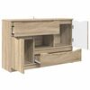 vidaXL Dressoir met lade Sonoma Eiken 100 x 30 x 65,6 Bewerkt hout