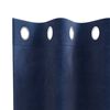 vidaXL Verduisterende gordijnen 2 pcs Donkerblauw 140 x 245 cm Fluweel