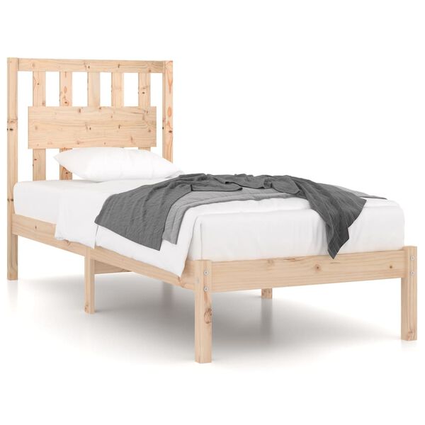 vidaXL Bedframe massief grenenhout 90x200 cm