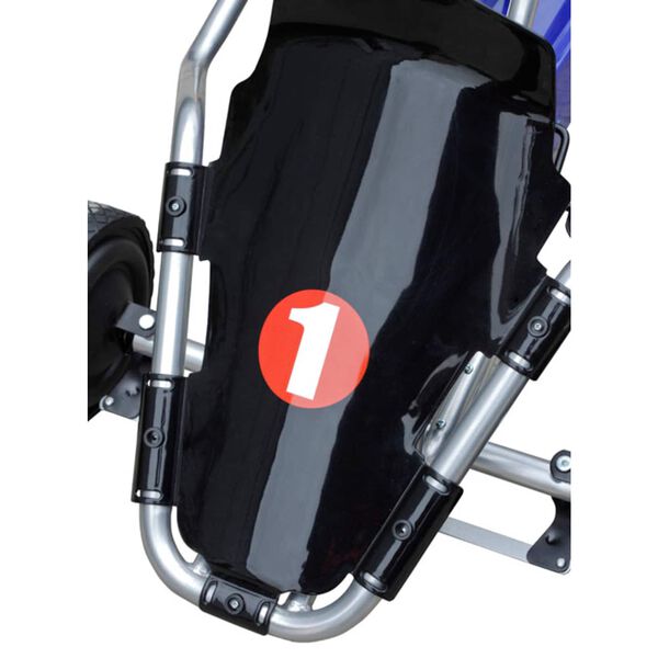 vidaXL Kinderrijvoertuig Zwart Kunststof