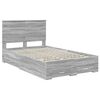 vidaXL Bedframe met hoofdeinde Grijs Sonoma 120 x 200 cm Bewerkt hout