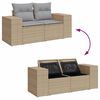 vidaXL Tuin Sofa Set 12 pcs Beige en Licht Grijs 100 x 100 x 71 cm