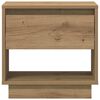 vidaXL Nachtkastje 2 pcs Artisan Eiken 45 x 34 x 44 cm Bewerkt hout