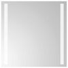 vidaXL LED Badkamer Spiegel Transparant 40 x 40 cm gehard glas