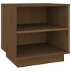 vidaXL Nachtkastje 40x34x40 cm massief grenenhout honingbruin