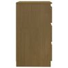 vidaXL Nachtkastje 60x36x64 cm massief grenenhout honingbruin