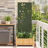 vidaXL Tuin Privacy Screen Olijfgroen 50 x 140 cm Koudgewalst staal