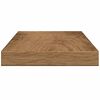 vidaXL Wandschappen 4 st 40x10x1,5 cm bewerkt hout artisanaal eiken