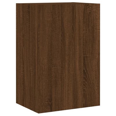 vidaXL Tv-wandmeubels 2 st 40,5x30x60 cm bewerkt hout bruineikenkleur