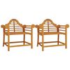 vidaXL Tuinstoelen 2 st 91x62x94 cm massief teakhout