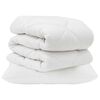 vidaXL Dekbedset met kussen 2 st Wit Microvezel
