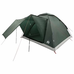 vidaXL Kamperen tent 4-persoons Legergroen Polyester en staal