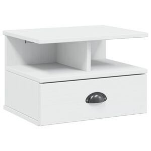 vidaXL Nachtkastje HILL Wit 40 x 31 x 27 cm Massief grenenhout