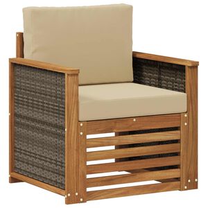 vidaXL Buiten Midden Sofa Naturel