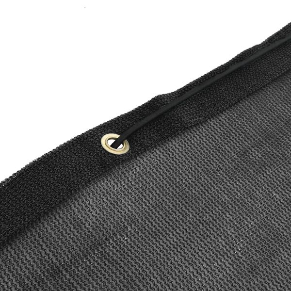 vidaXL Aanhangwagennet 2x3 m HDPE zwart