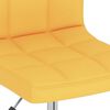 vidaXL Eetkamerstoelen 4 st draaibaar stof mosterdgeel