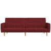 vidaXL Ligbed 2-zits stof wijnrood