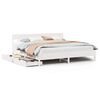 vidaXL Bedframe zonder matras massief grenenhout wit 200x200 cm