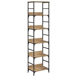 vidaXL Boekenkast 5-laags 50 x 33 x 188,5 cm Bewerkt hout