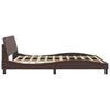 vidaXL Bedframe "Dover" kunstleer bruin 180x200 cm