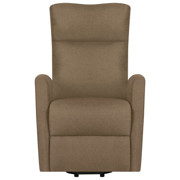 vidaXL Sta-op-massagestoel stof taupe