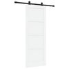 vidaXL Schuifdeur ORKDAL 78 x 202 cm Bewerkt hout Wit en zwart
