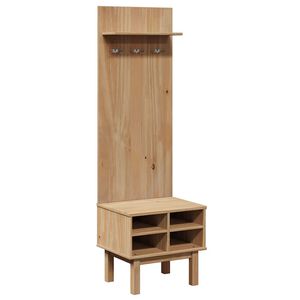 vidaXL Gangkast OTTA 50x40x160 cm massief grenenhout