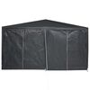 vidaXL Partytent Antraciet 400 x 400 x 266 cm Polyetheen