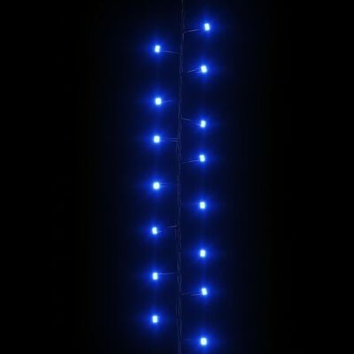 vidaXL Lichtslinger compact met 400 LED's blauw 13 m PVC