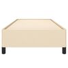 vidaXL Bedframe zonder matras 100x200 cm stof cr&egrave;mekleurig