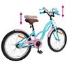 vidaXL Kinderfiets 20 Inch voor 6-11 jaar oud Lichtblauw