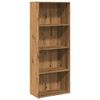 vidaXL Boekenkast 60x30x152 cm bewerkt hout artisanaal eikenkleurig