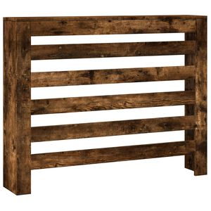 vidaXL Radiatorombouw 104x20x82 cm bewerkt hout gerookt eikenkleurig