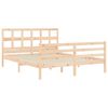 vidaXL Bedframe met hoofdbord massief hout 160x200 cm