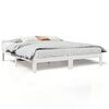 vidaXL Bedframe zonder matras massief grenenhout wit 160x200 cm