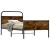 vidaXL Bedframe zonder matras bewerkt hout sonoma eikenkleur 107x203cm