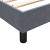 vidaXL Boxspring met matras fluweel donkergrijs 120x210 cm