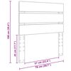 vidaXL Hoofdbord met hoofdeinde Wit 75 cm Bewerkt hout