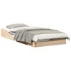 vidaXL Bedframe Bruin 100 x 200 cm Massief grenenhout