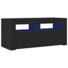 vidaXL Tv-meubel met LED-verlichting 90x35x40 cm zwart